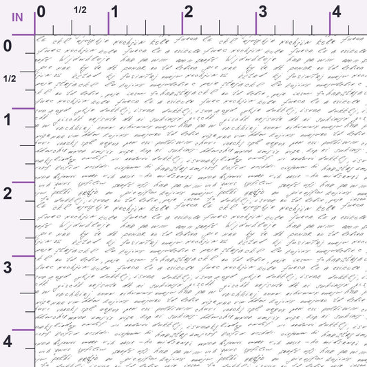 Antique Script Pattern 6 Minky Fabric