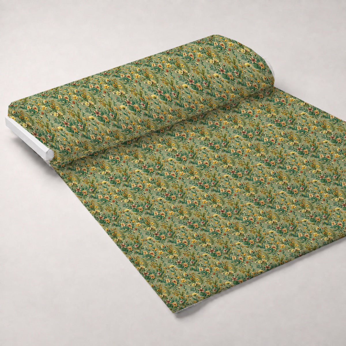 Art Nouveau Broom Flowers Pattern 1 Minky Fabric