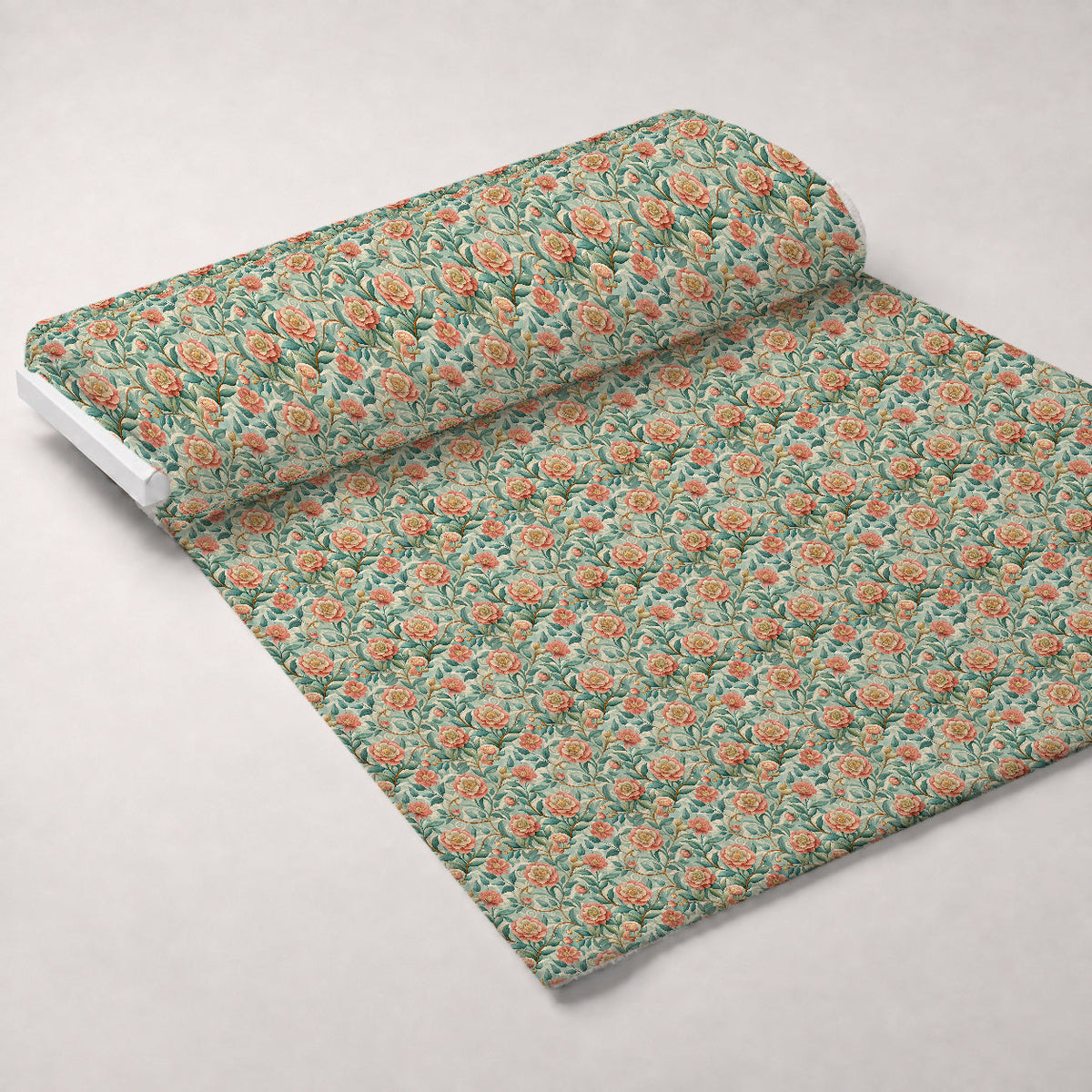 Art Nouveau Camellias Pattern 1 Minky Fabric
