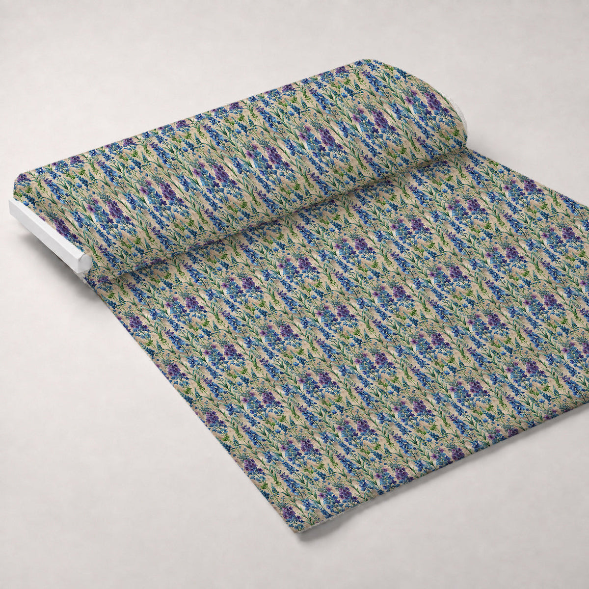 Art Nouveau Delphiniums Pattern 2 Minky Fabric