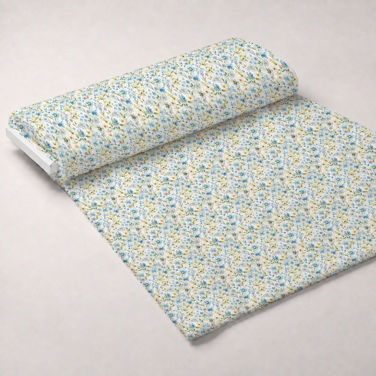 Art Nouveau Forget Me Nots Pattern 4 Minky Fabric