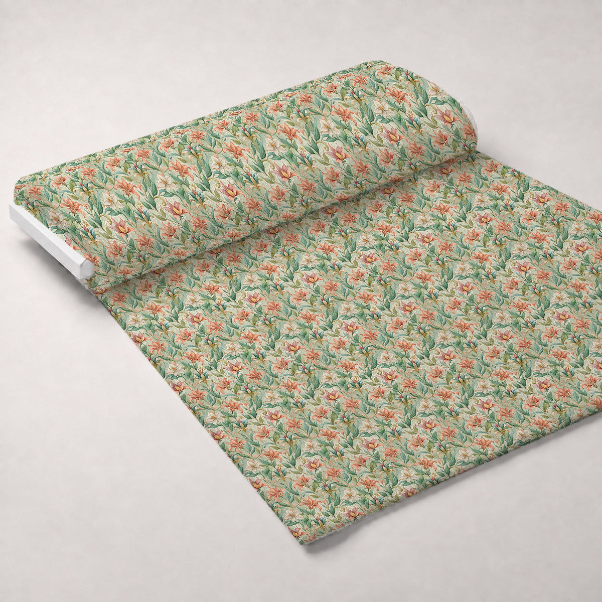 Art Nouveau Lilies Pattern 2 Minky Fabric