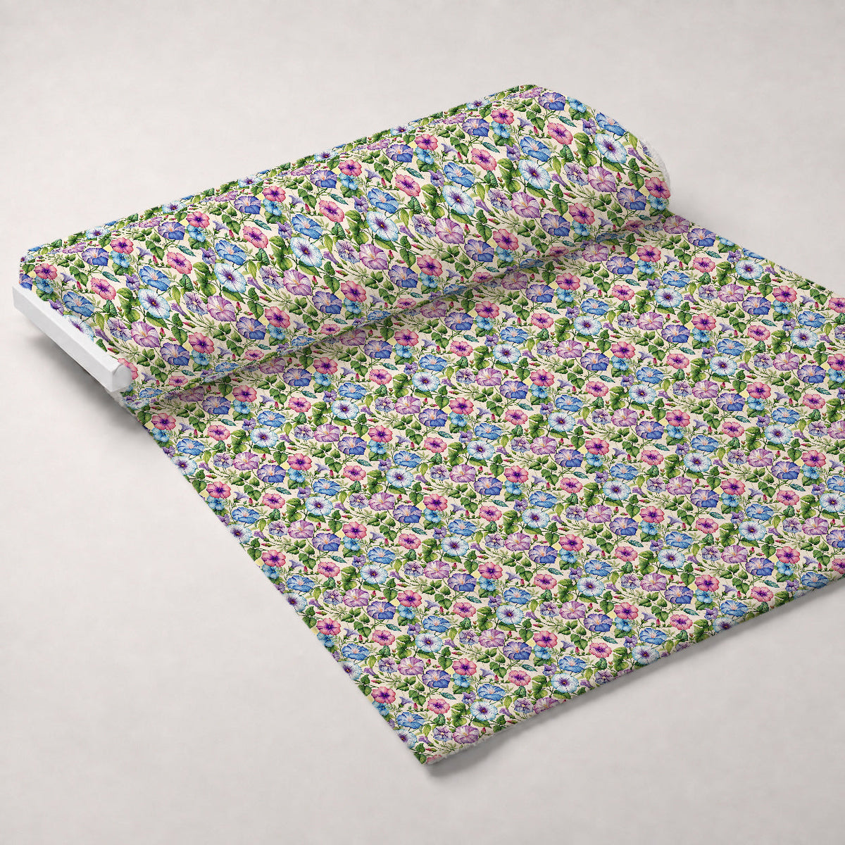 Art Nouveau Morning Glories Pattern 1 Minky Fabric