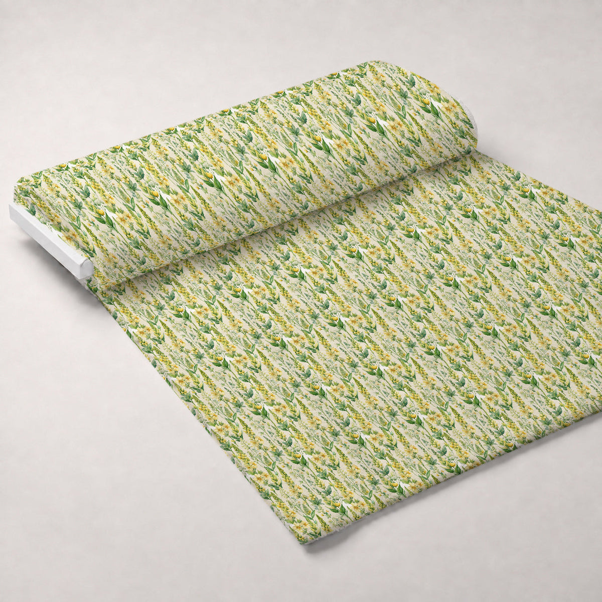 Art Nouveau Verbascum Flowers Pattern 2 Minky Fabric