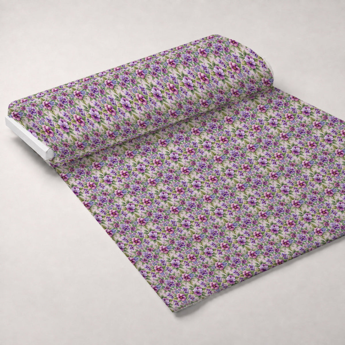 Art Nouveau Violets Pattern 2 Minky Fabric