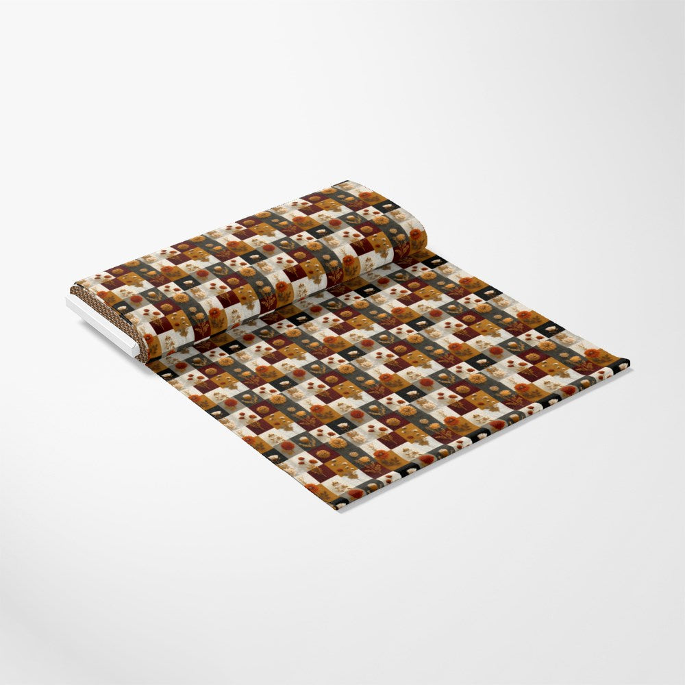 Boho Floral Patchwork Pattern 5 Quilting Cotton Fabric