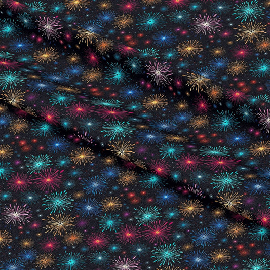 Firework Garden Pattern 20 Quilting Cotton Fabric