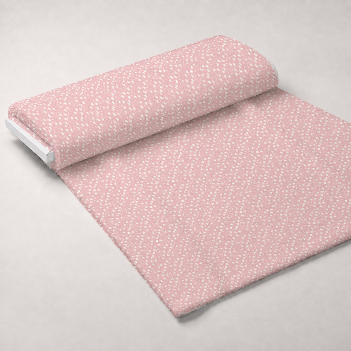 Blush Snowfall Pattern 1 Minky Fabric