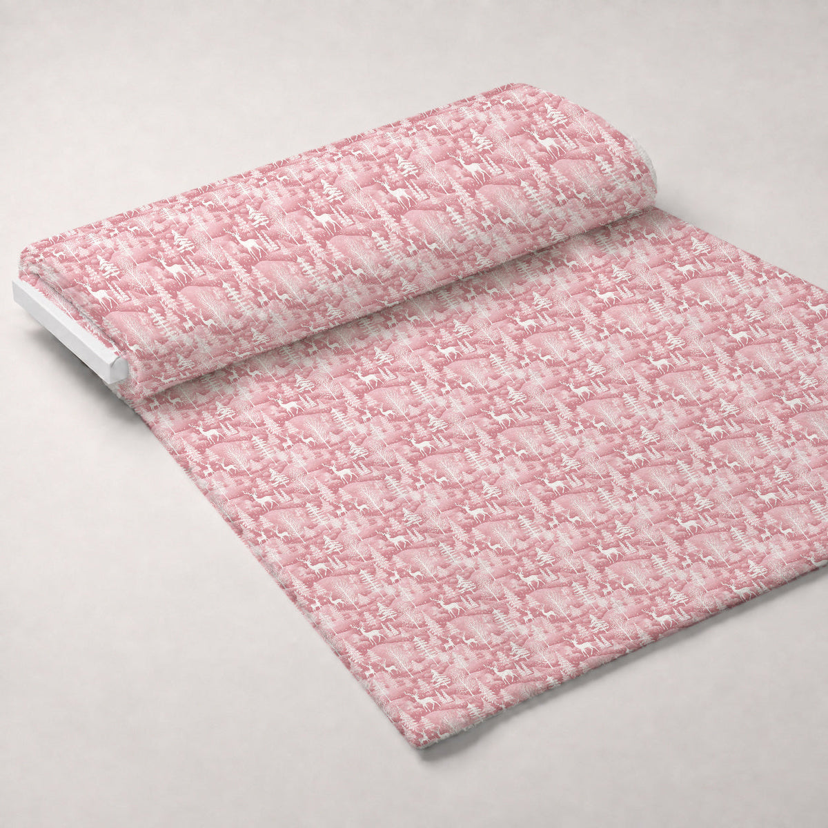 Blush Snowfall Pattern 10 Minky Fabric