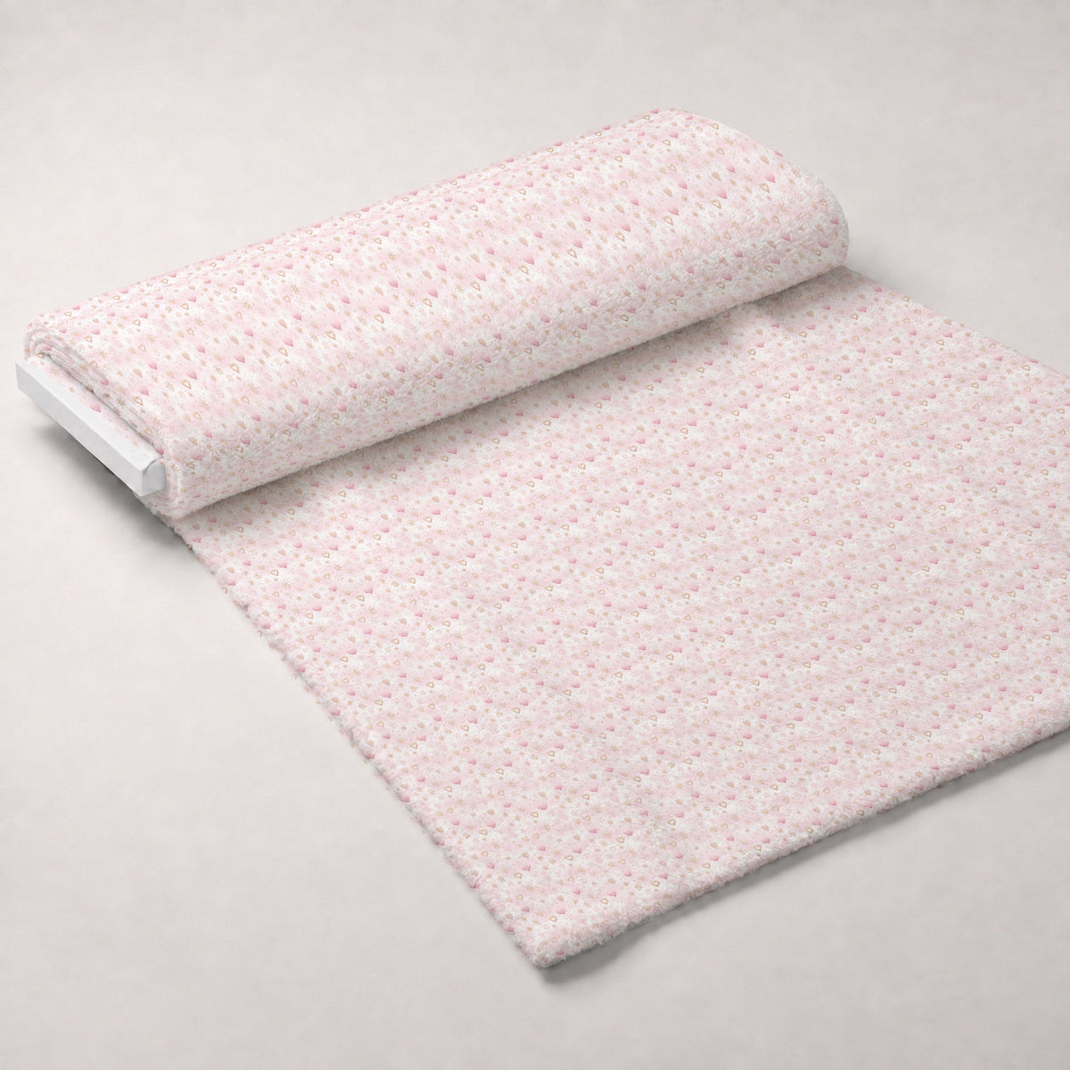 Blush Snowfall Pattern 12 Minky Fabric