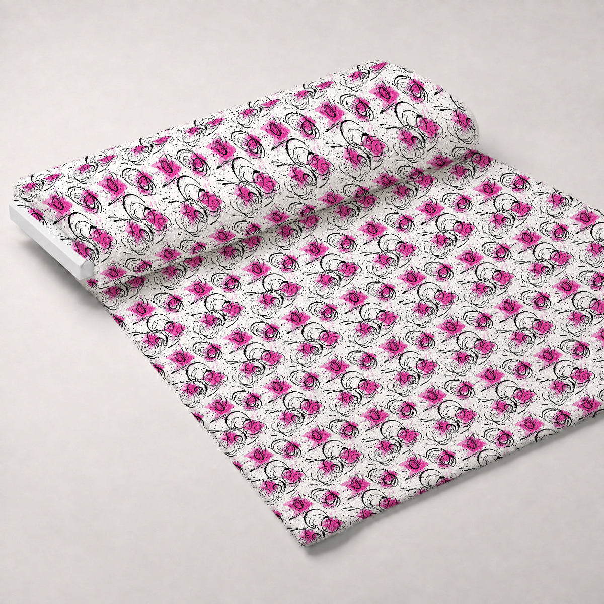 Brushstroke Blooms Pattern 3 Minky Fabric