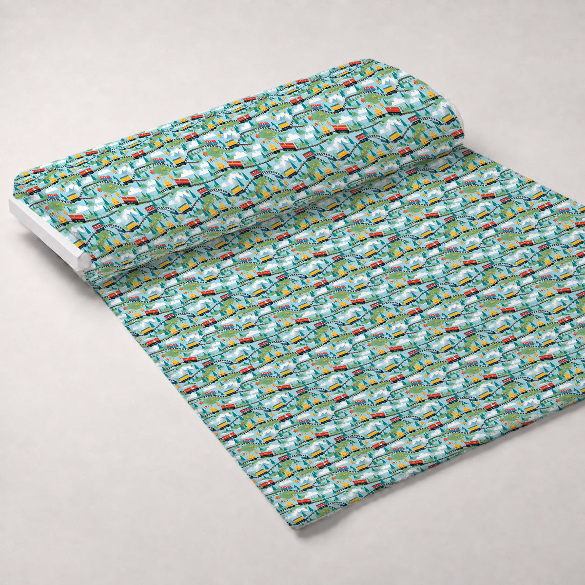 Choo Choo Village Pattern 14 Minky Fabric