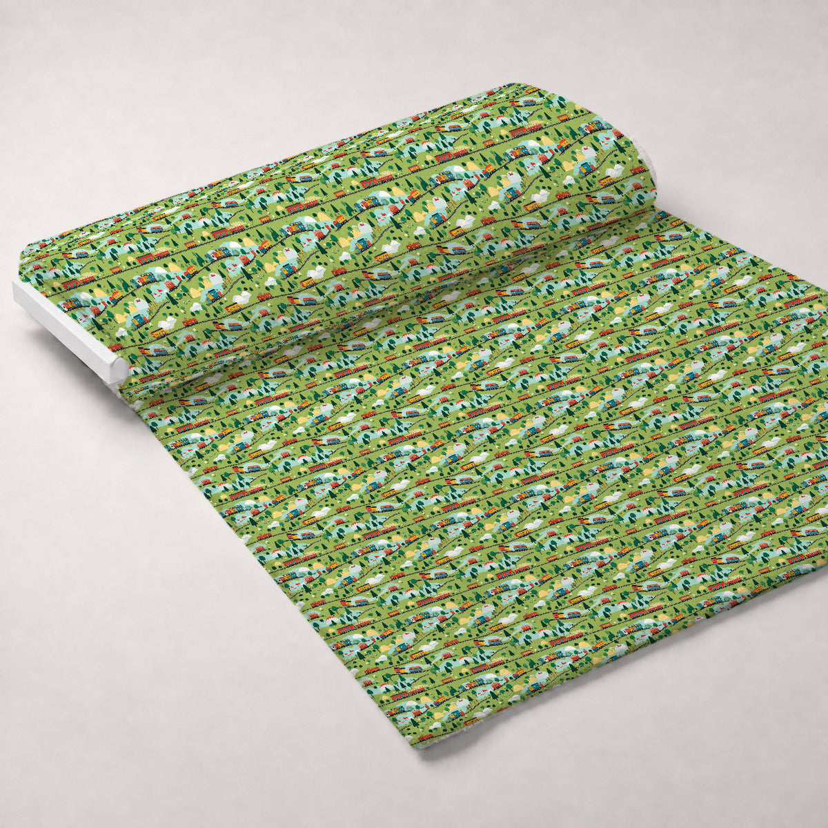 Choo Choo Village Pattern 18 Minky Fabric