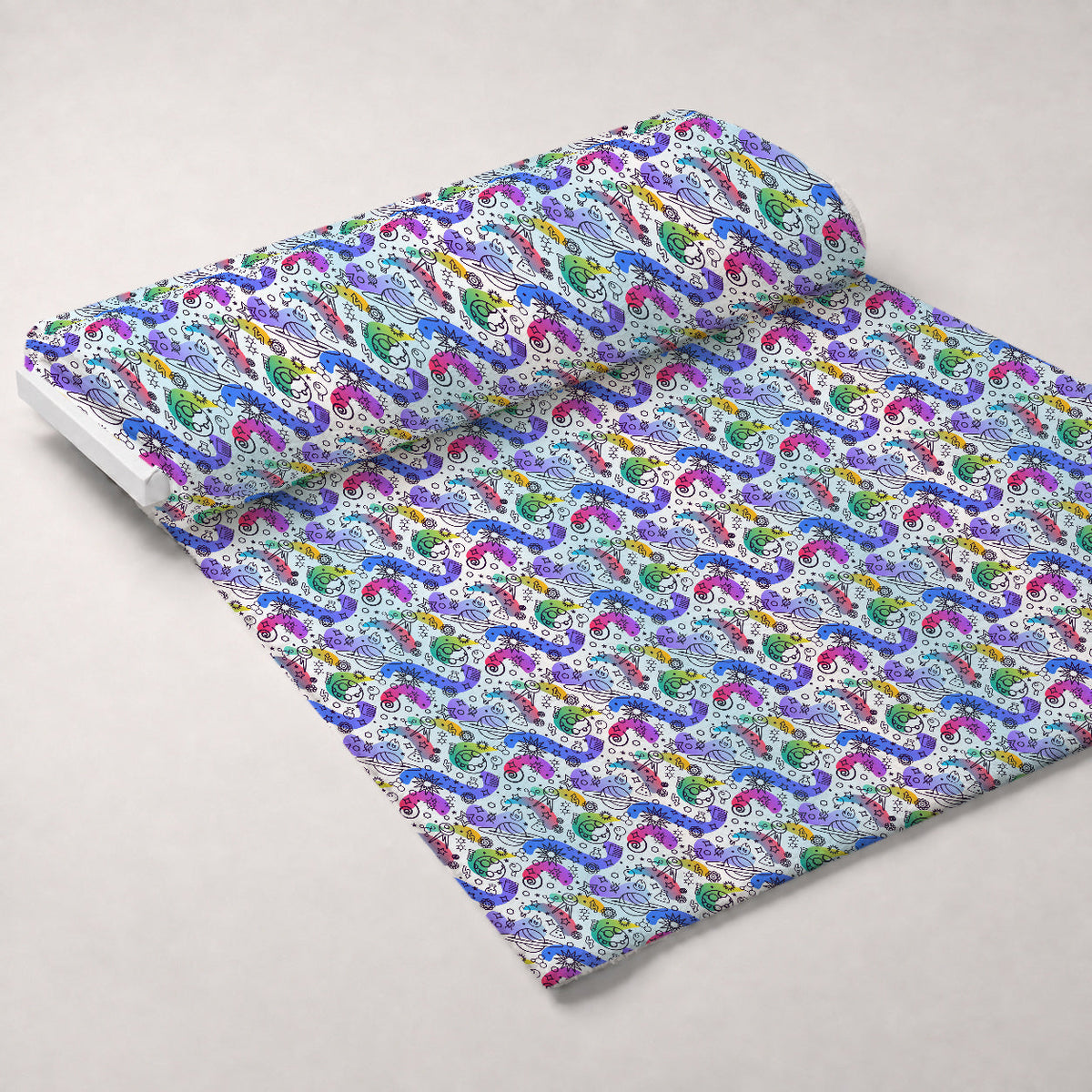 Cosmic Lab Doodles Pattern 3 Minky Fabric