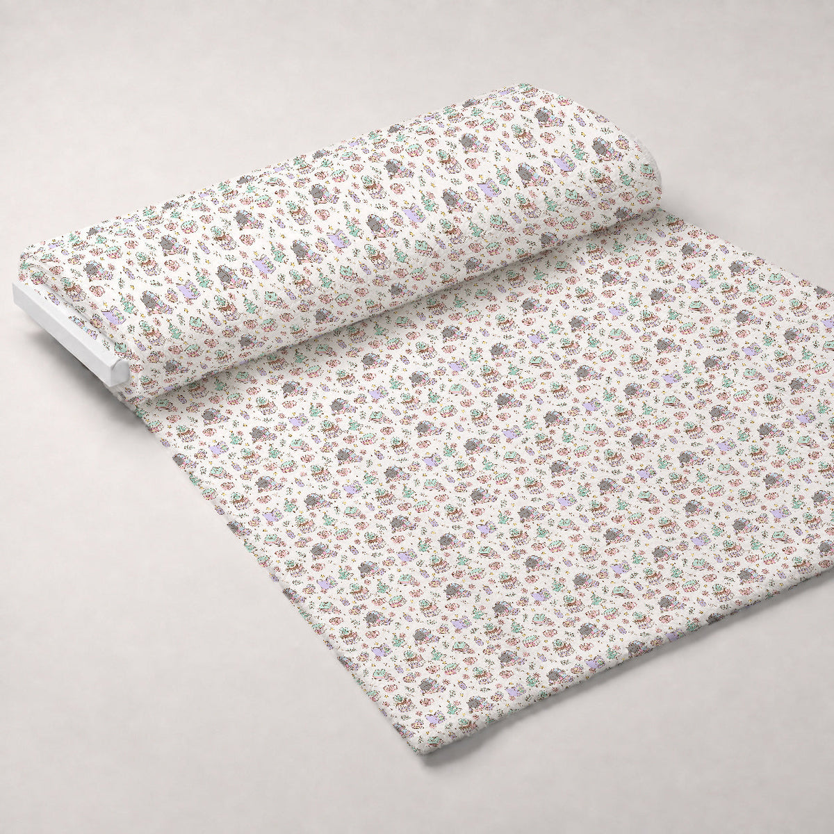 Cozy Cats Pattern Minky Fabric