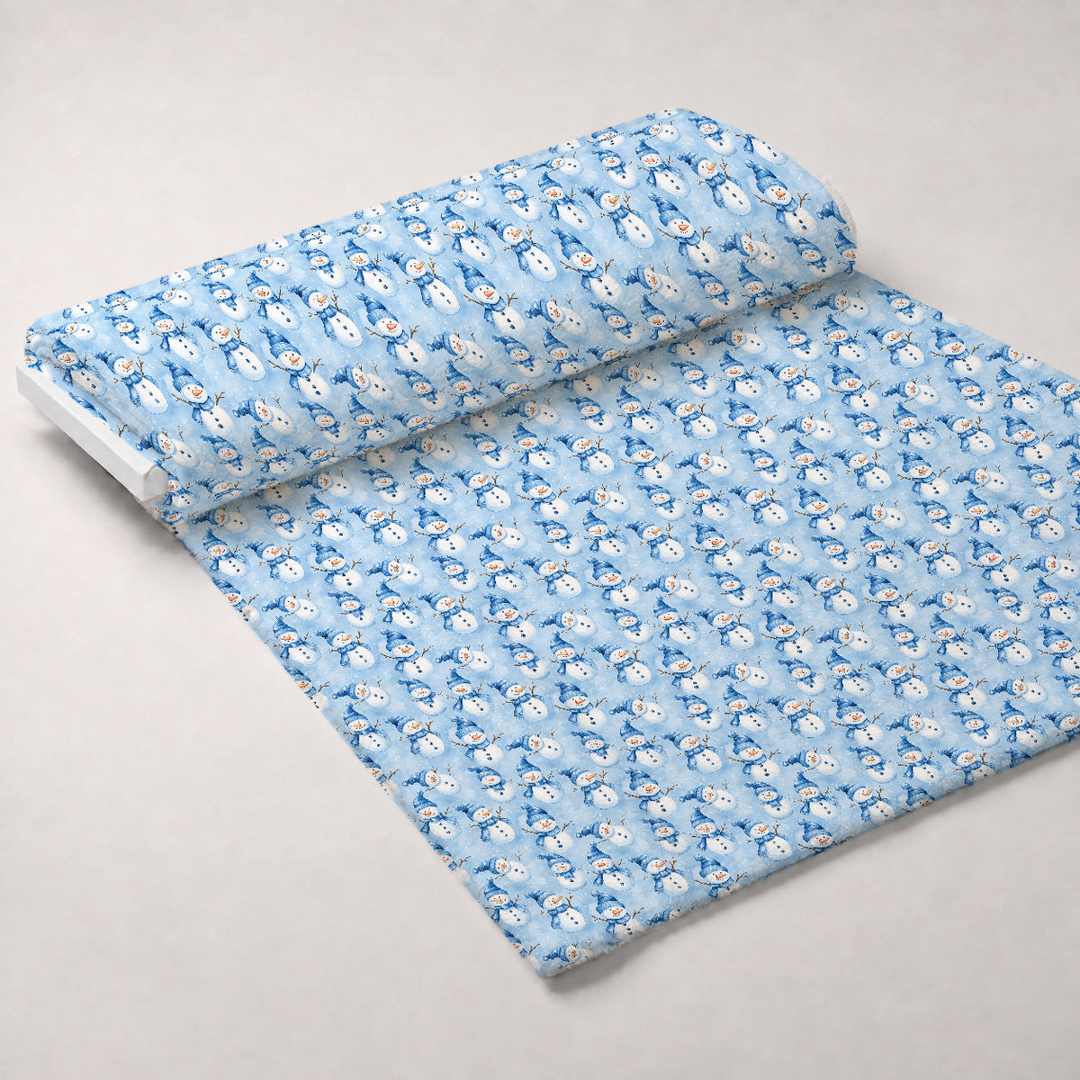 Cozy Winter Snowman Minky Fabric