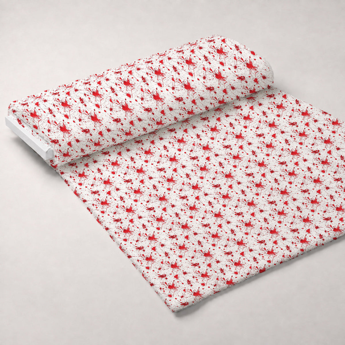Crimson Splatter Pattern 10 Minky Fabric