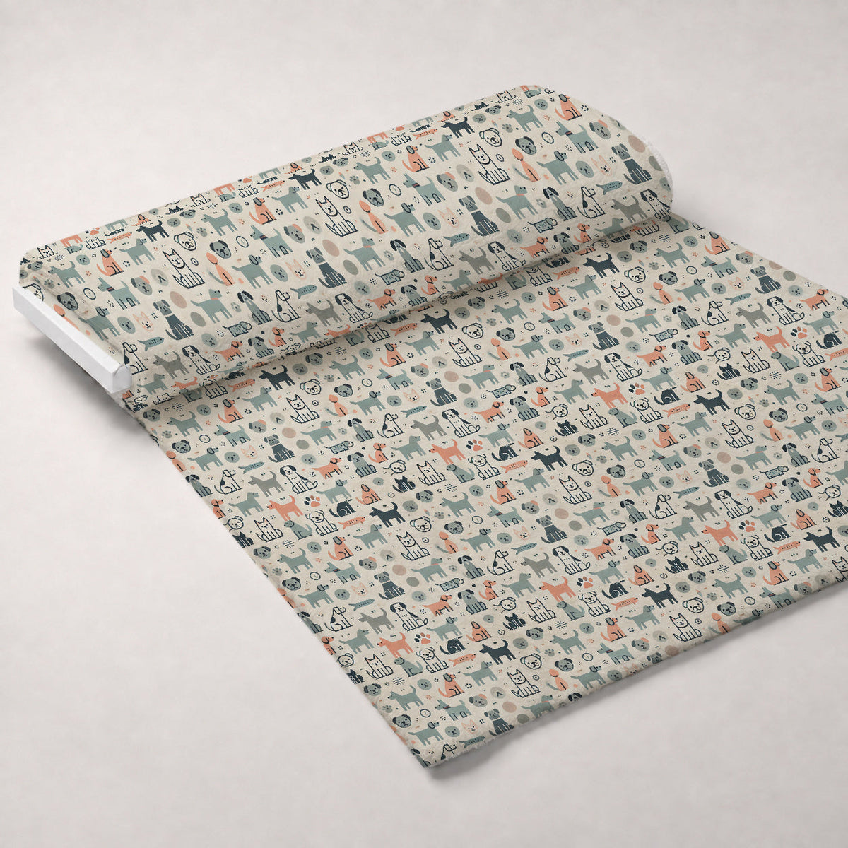 Cubist Canines Pattern 13 Minky Fabric