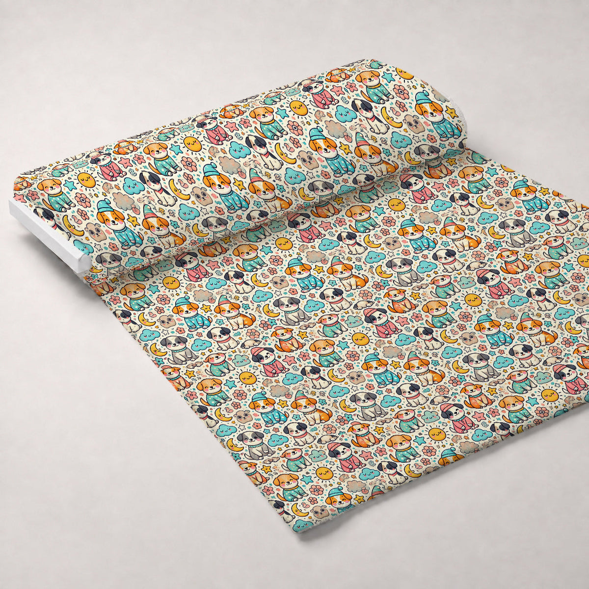 Cubist Canines Pattern 5 Minky Fabric
