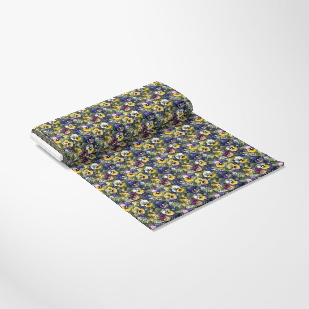 Pansy Flowers Pattern 1 Quilting Cotton Fabric