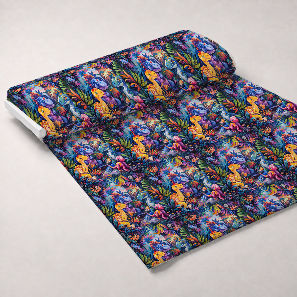 Dinosaurs in the Jungle Minky Fabric