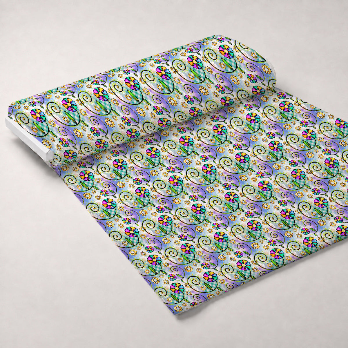 Doodle Blooms Pattern 10 Minky Fabric