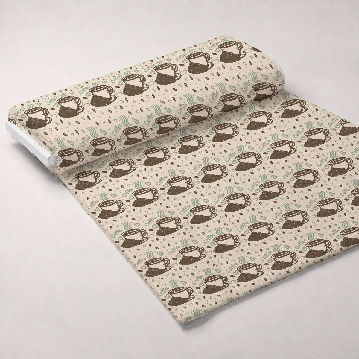 Espresso Lettering Pattern 12 Minky Fabric