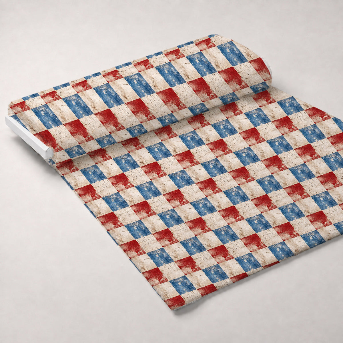Faded Americana Pattern 18 Minky Fabric