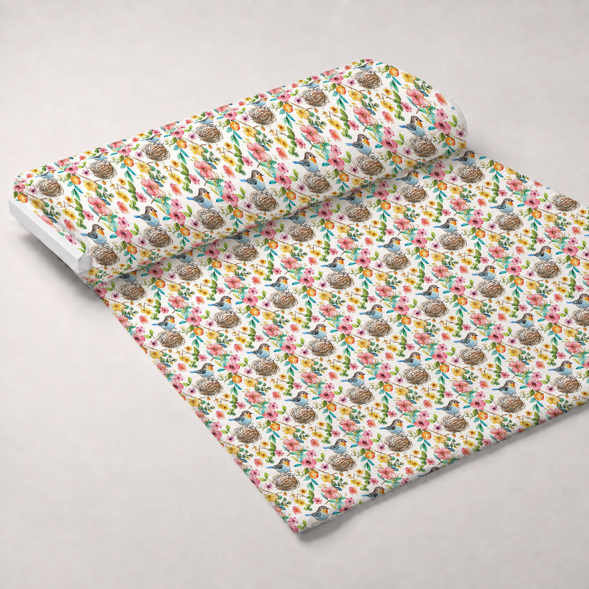 Feathered Blooms Pattern 5 Minky Fabric