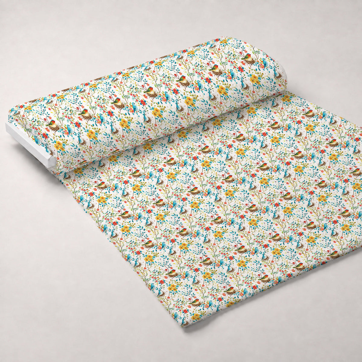 Feathered Blooms Pattern 9 Minky Fabric