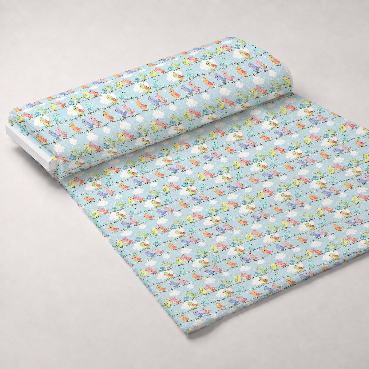 Feathered Friends Pattern 1 Minky Fabric