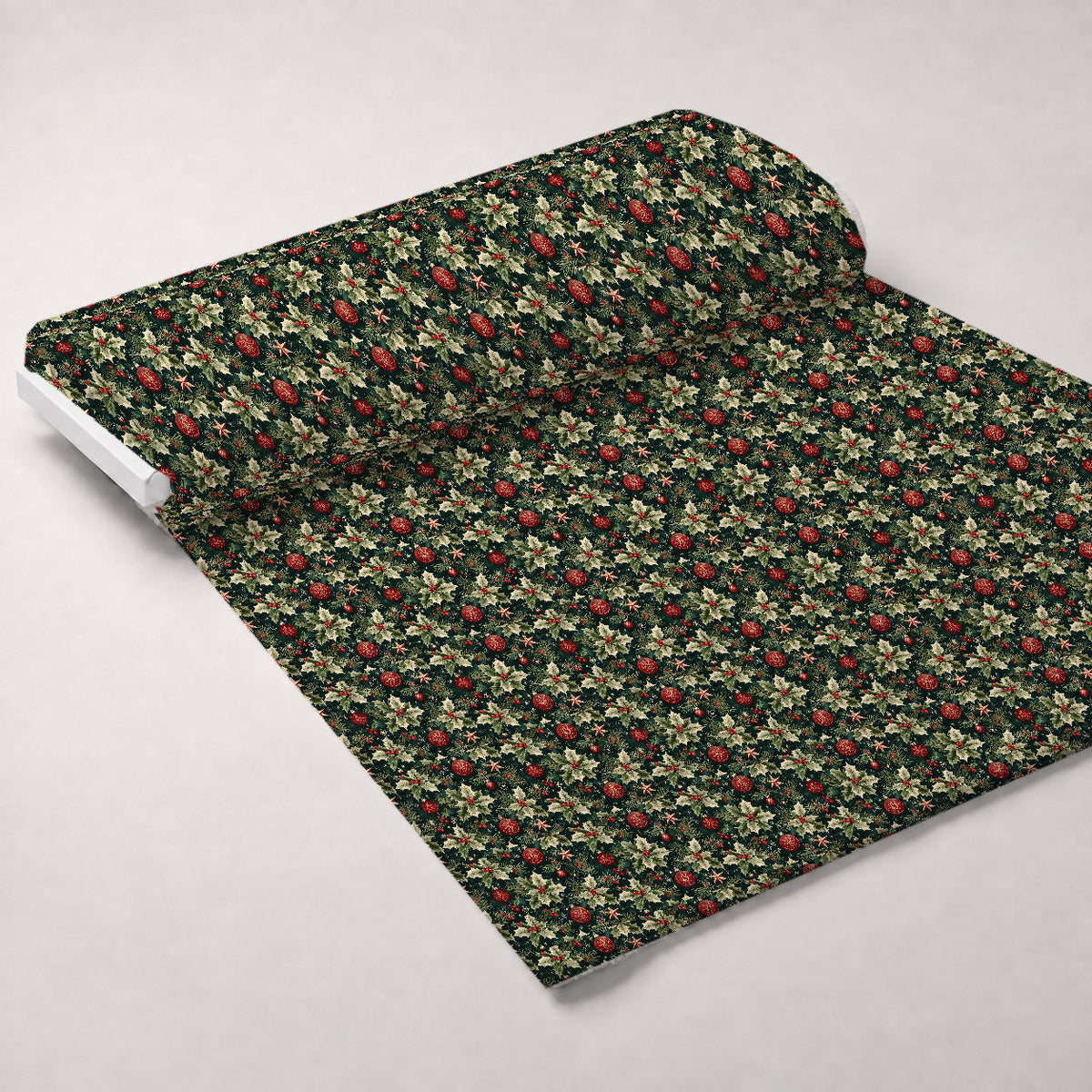 Festive Traditional Christmas Minky Fabric