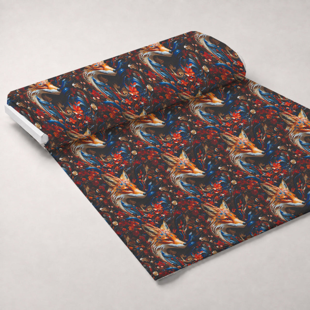 Fox and Flowers Pattern 10 Minky Fabric