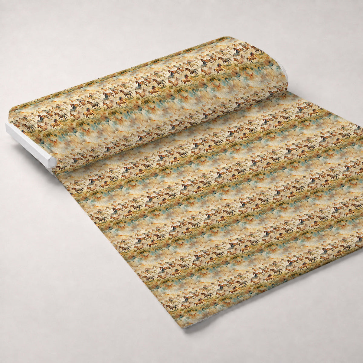 Galloping Mustangs Pattern 14 Minky Fabric