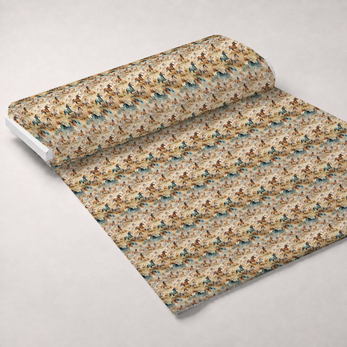 Galloping Mustangs Pattern 15 Minky Fabric
