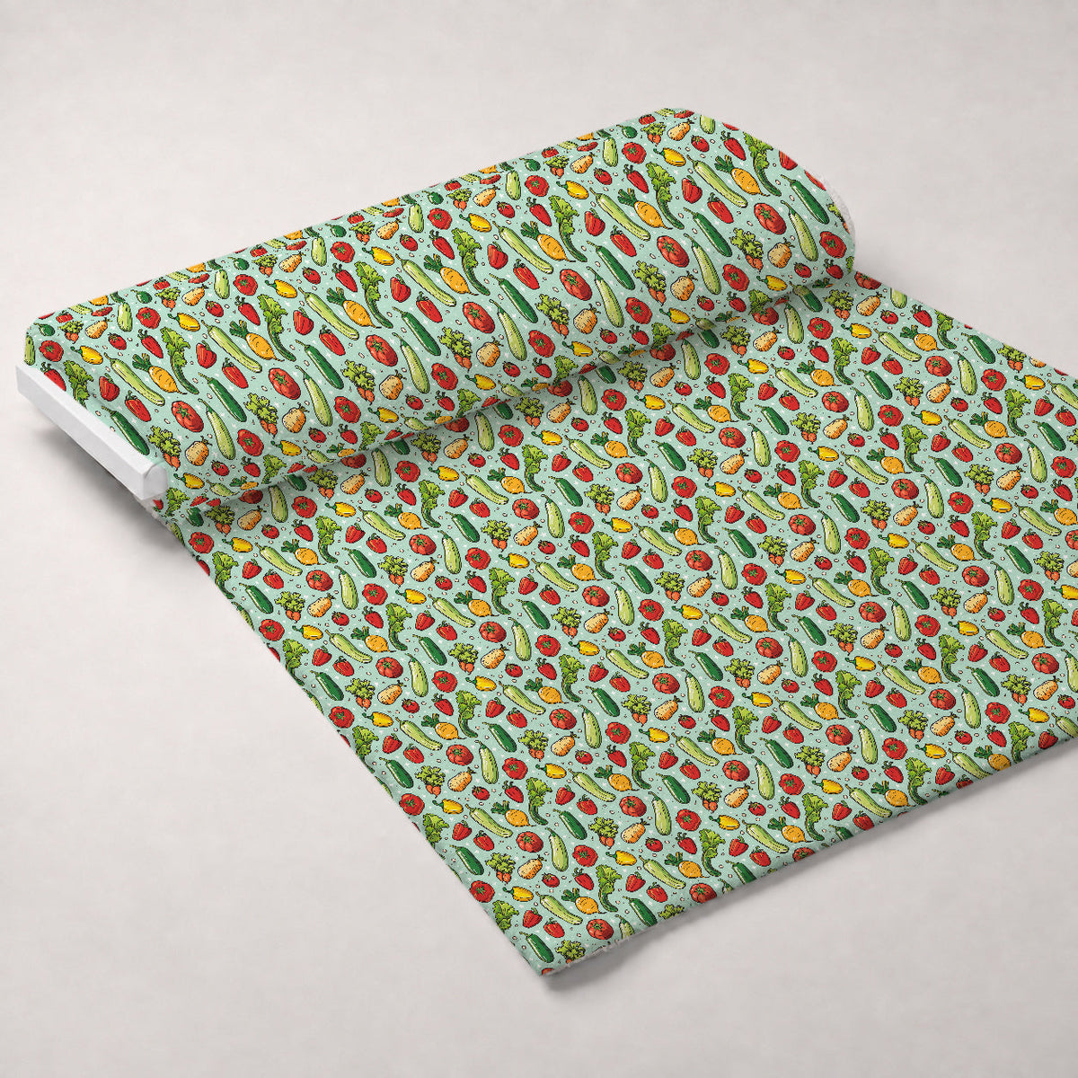 Garden Veggie Doodles Pattern 1 Minky Fabric