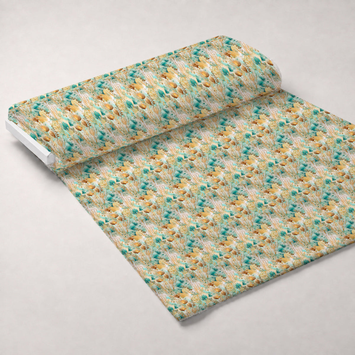 Gilded Coastal Blooms Pattern 16 Minky Fabric