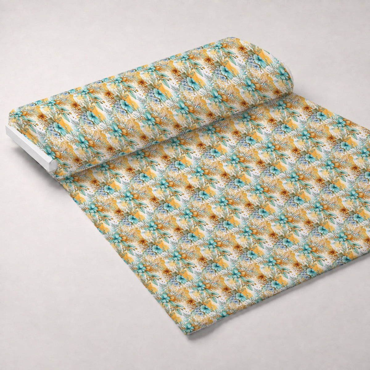 Gilded Coastal Blooms Pattern 20 Minky Fabric