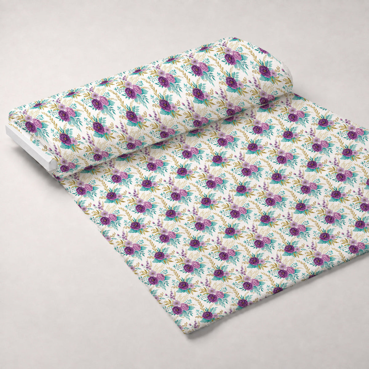Gilded Fuchsia Garden Pattern 1 Minky Fabric