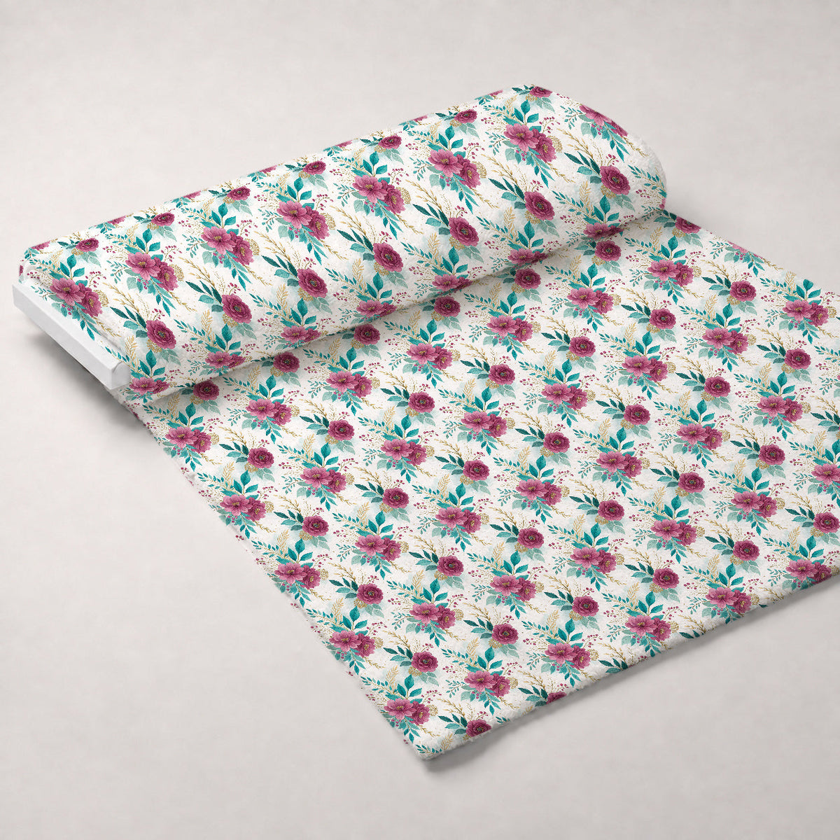 Gilded Fuchsia Garden Pattern 11 Minky Fabric