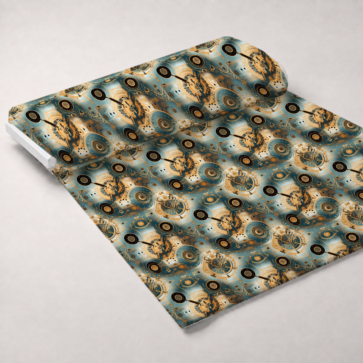 Gilded Gears Pattern 10 Minky Fabric