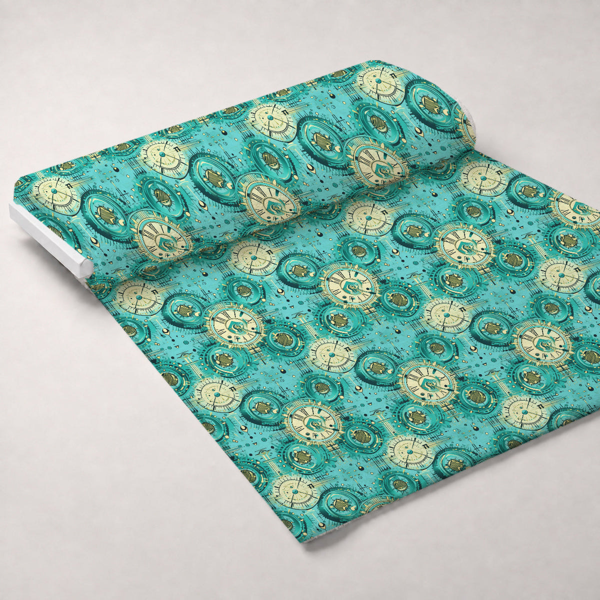 Gilded Gears Pattern 24 Minky Fabric
