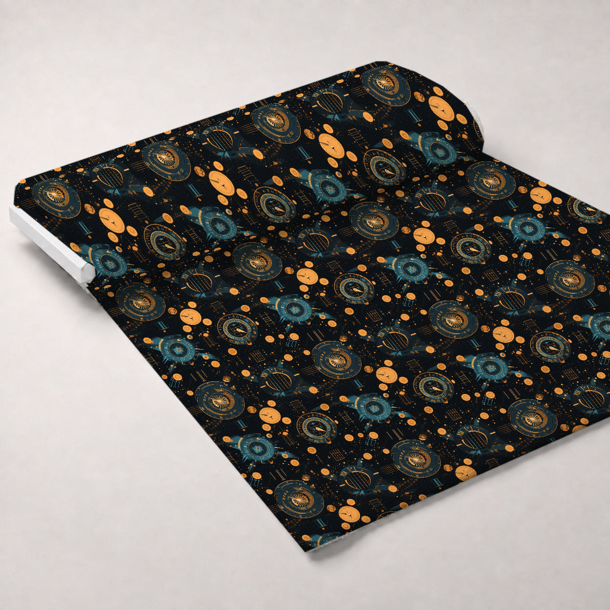 Gilded Gears Pattern 4 Minky Fabric