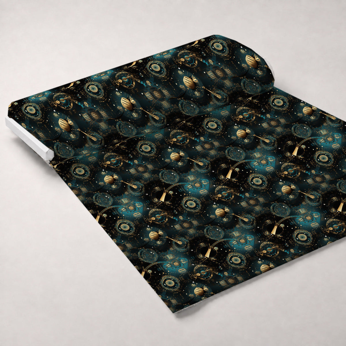 Gilded Gears Pattern 5 Minky Fabric