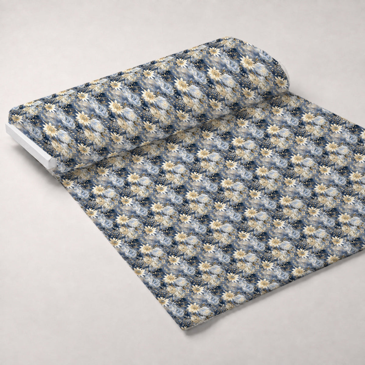 Gilded Indigo Pattern 3 Minky Fabric