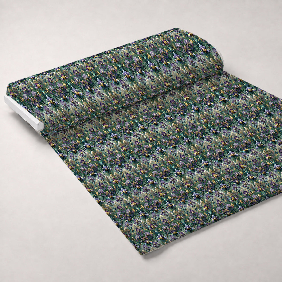 Gilded Jade Blooms Pattern 27 Minky Fabric