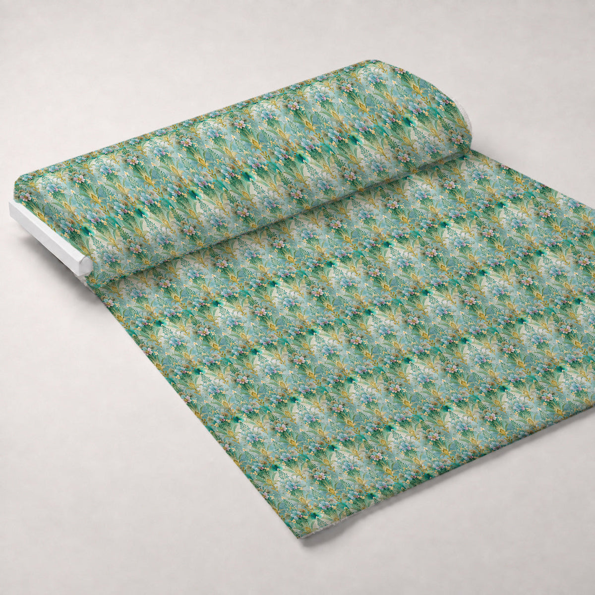 Gilded Jade Blooms Pattern 86 Minky Fabric
