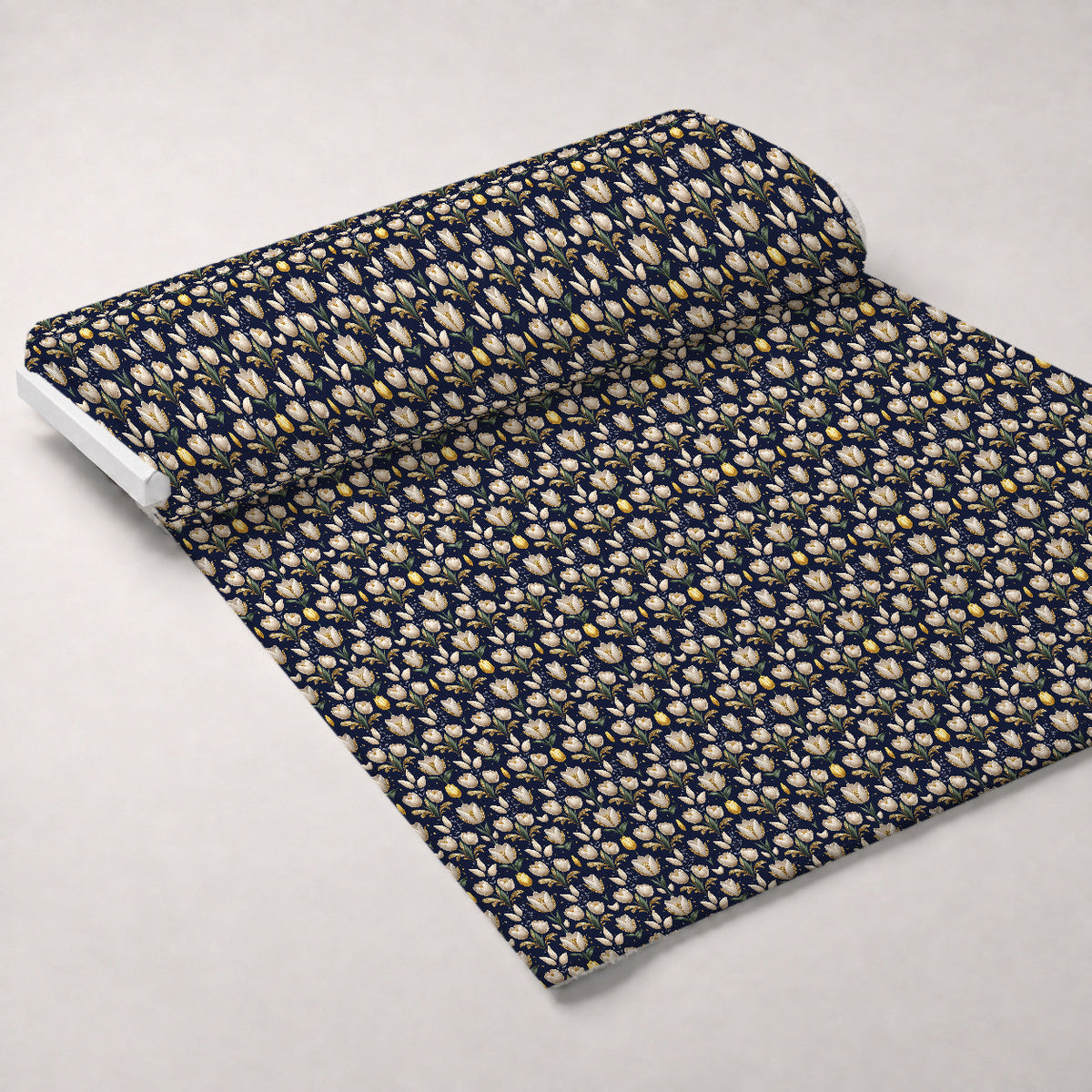 Gilded Midnight Tulips Pattern 13 Minky Fabric