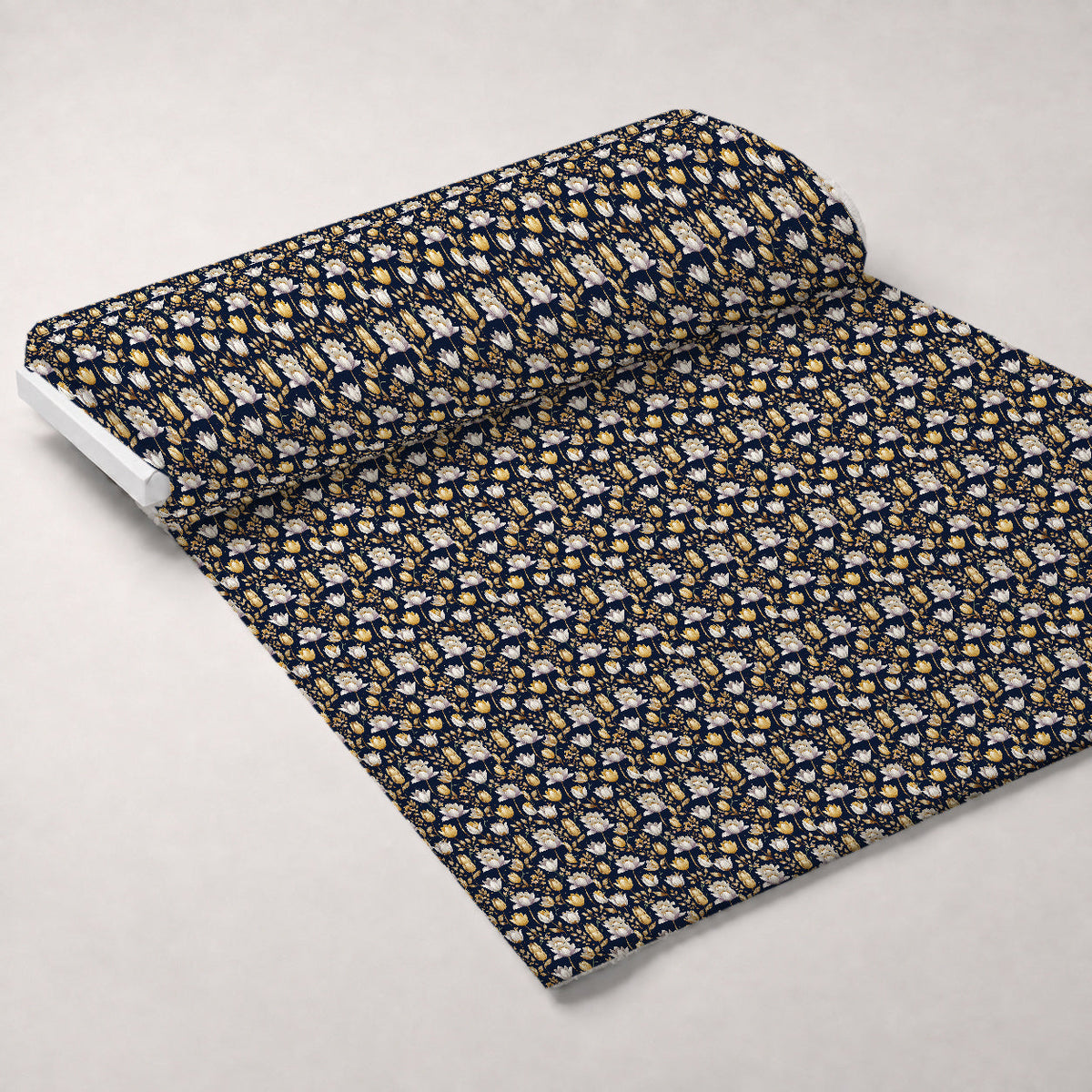 Gilded Midnight Tulips Pattern 15 Minky Fabric