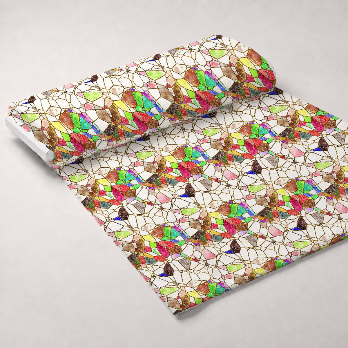 Gilded Mosaic Pattern 18 Minky Fabric